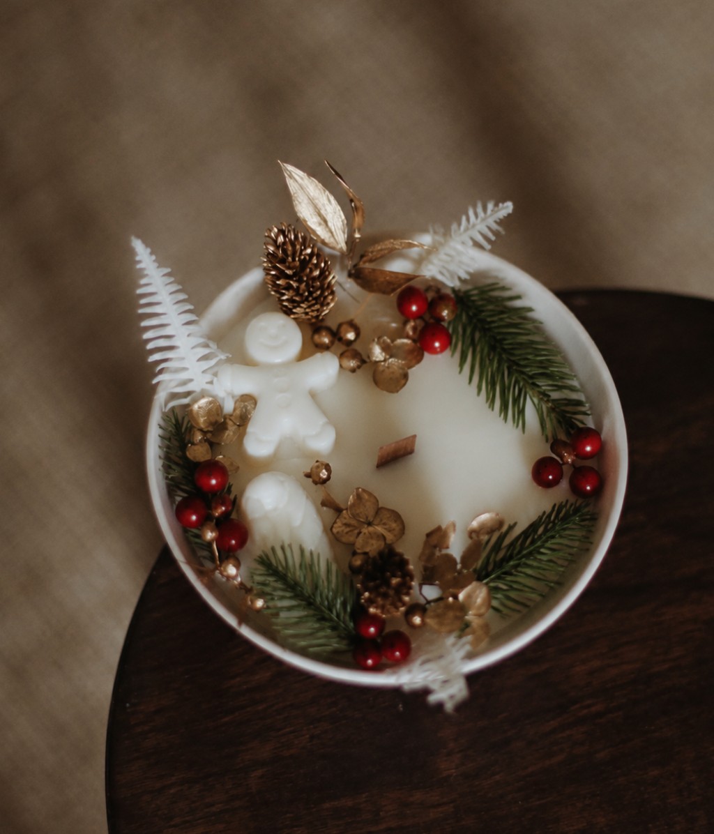 Atelier créatif : bougie de Noël à Besançon