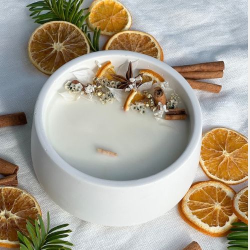 Atelier créatif : bougie de Noël à Besançon